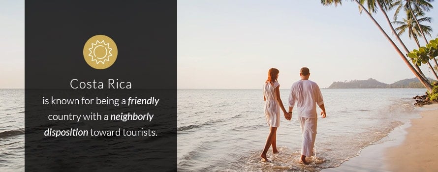 Couple walking on beach