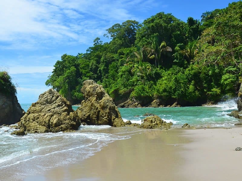 beach in costa rica by private luxury villa