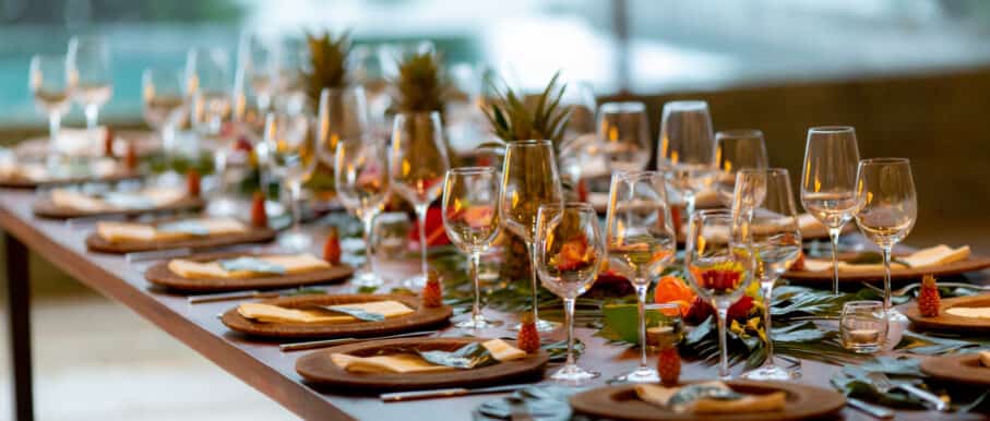 Wedding Dinner Table Setting
