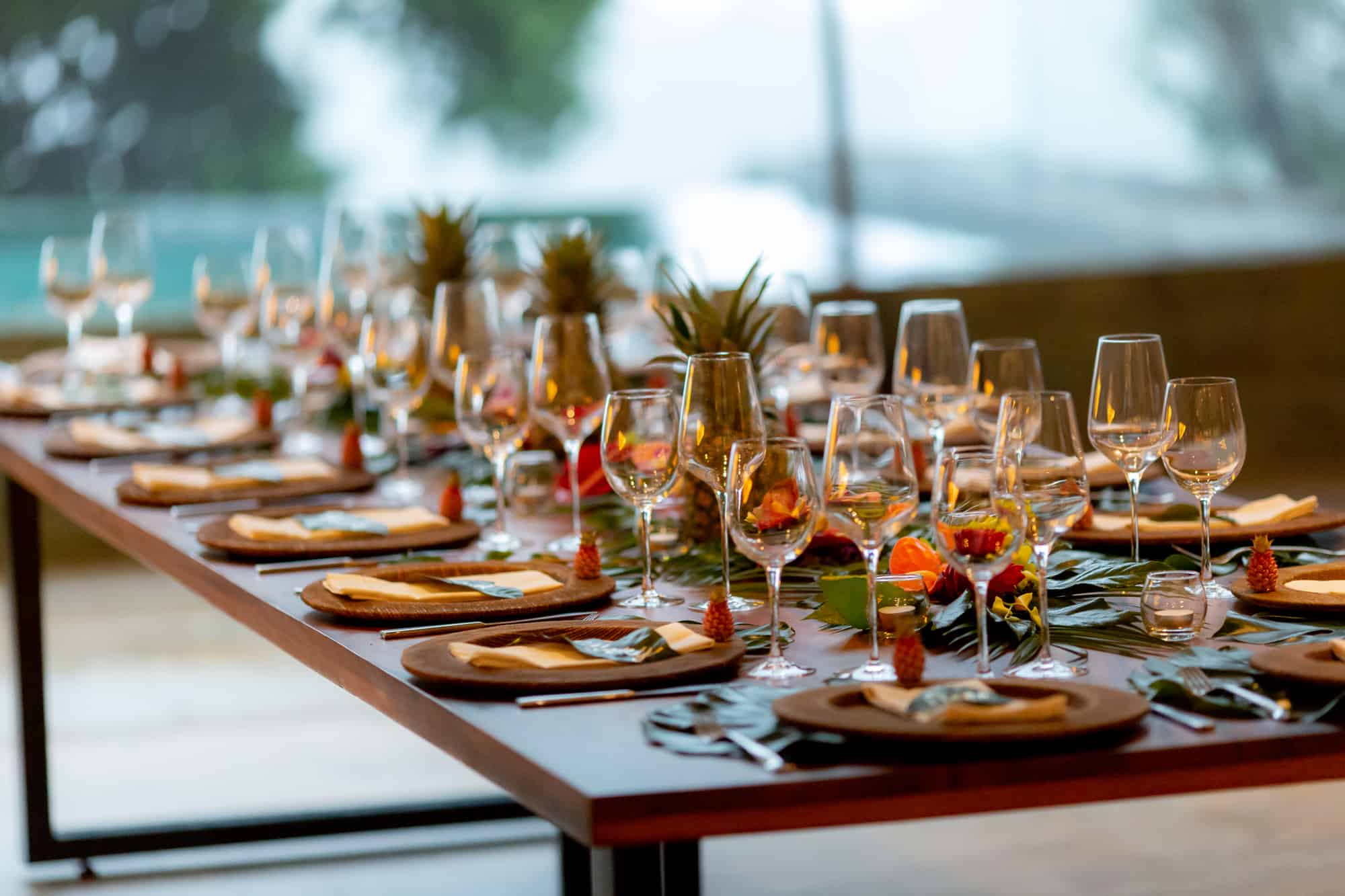 Wedding Dinner Table Setting