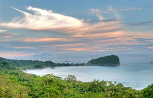 costa rica coastline viewed from luxury villa