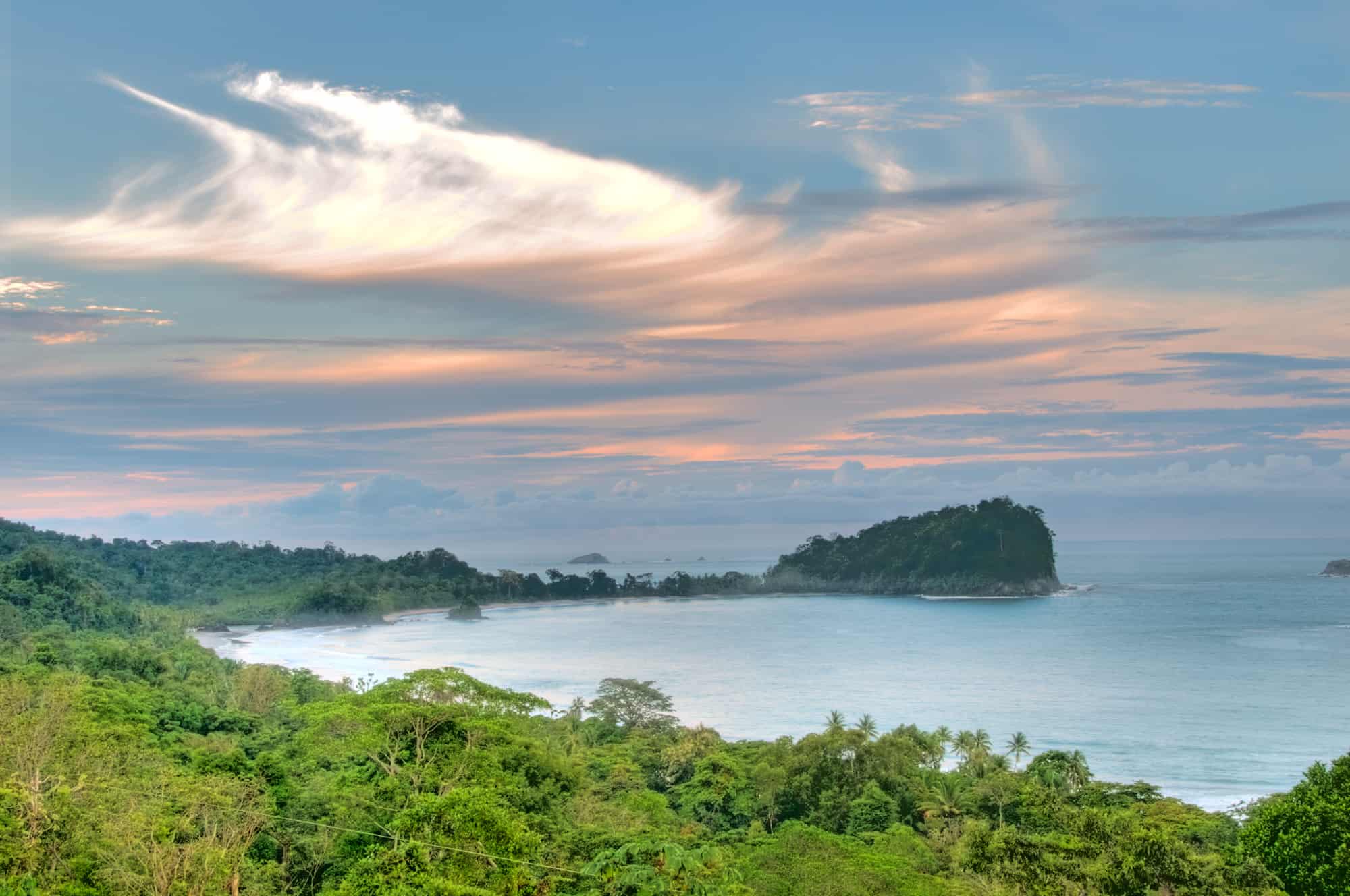 costa rica coastline viewed from luxury villa