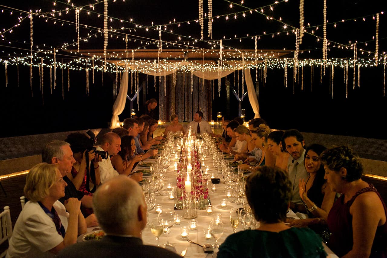 Villa punto de vista wedding reception