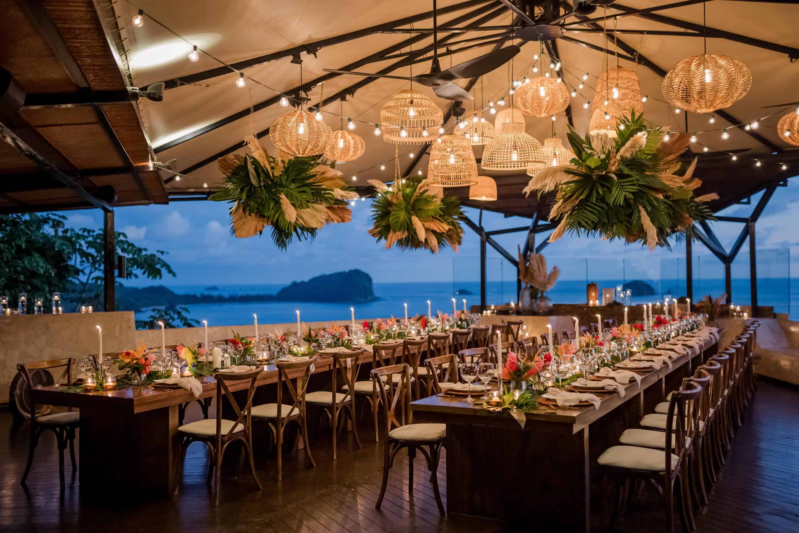 beach view wedding costa rica