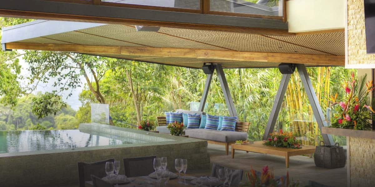 Luxury Villa with outdoor furniture