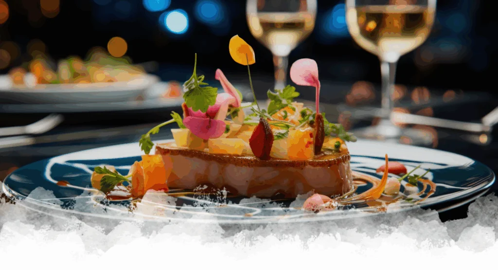 Luxury food dish