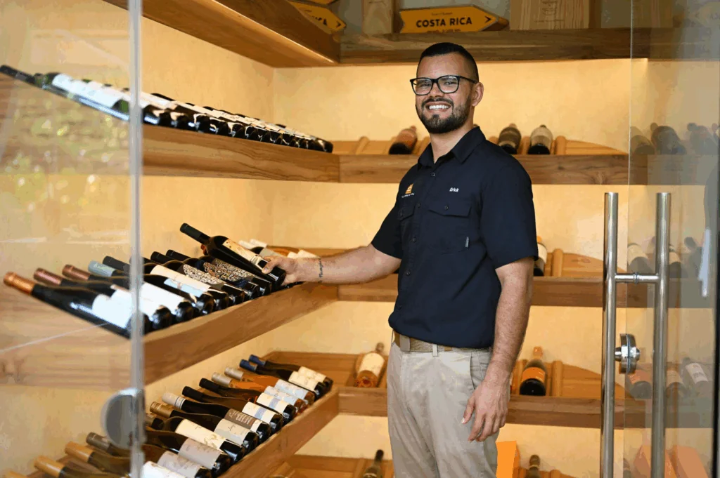 wine cellar at private villa