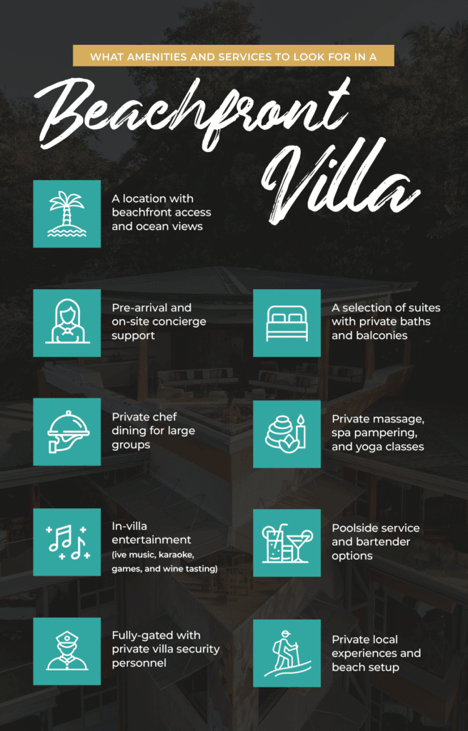 What Amenities and Services to Look for in a Beachfront Villa