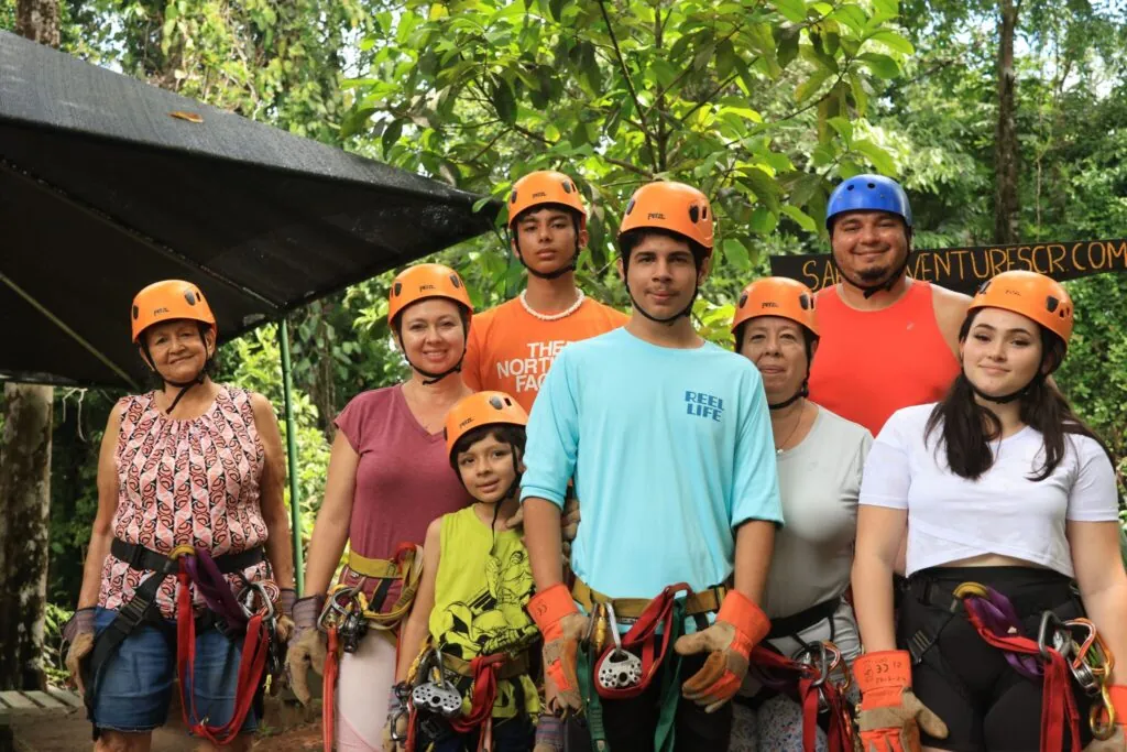 Zip lining in Costa Rica